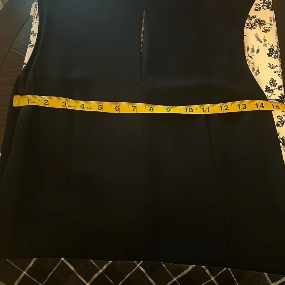 🍀 3 for $25 Rachel Zoe Black Mini Dress w/Pleated Plaid Skirt Size 4 Keyhole